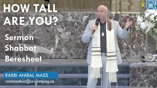 How Tall are You  Sermon Shabbat Beresheet 5784  Rabbi Anibal Mass [upl. by Housum226]