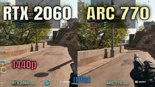 RTX 2060 vs intel arc 770 1440p gaming [upl. by Zetrac]