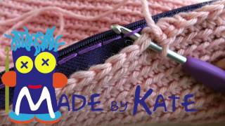 How to add a zipper to crochet [upl. by Tterb]