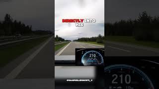 Speeding on autobahn nearly goes wrong [upl. by Amorette]