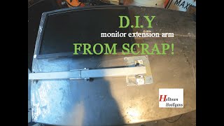 DIY Monitor arm from scrap [upl. by Kcirdahc]