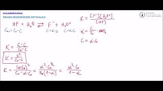 Prawo rozcieńczeń Ostwalda [upl. by Keithley]