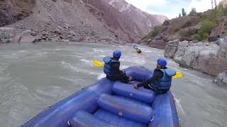 River rafting in sangam valley Leh Ladakh [upl. by Reifel]