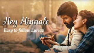 Hey Minnale  Easy to follow lyrics  Amaran  Sivakarthikeyan Sai Pallavi  GV Prakash [upl. by Laet493]