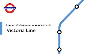 London Underground Victoria Line Announcements [upl. by Brockwell]