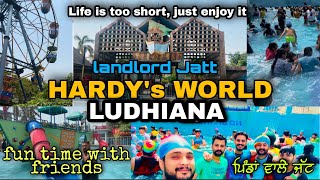 Hardy’s World Ludhiana world Dangerous Rides😱iphone lost😞 LandlordGillVlogs waterparkrider [upl. by Spragens]