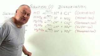 SÄUREN  DISSOZIATIONSSTUFEN  Chemie  Anorganische Verbindungen – Eigenschaften und Reaktionen [upl. by Canning]
