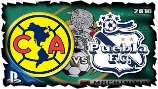 AMERICA VS PUEBLA 21 DE AGOSTO 2016 LIGA MX ONLINE PS4 [upl. by Ecirrehs]