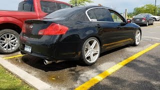 G37 Sedan Topspeed Catback Exhaust 720 Shipped [upl. by Hartzke]