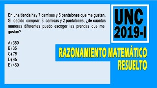 Razonamiento Matematico Examen de Admisión UNC 2019  I [upl. by Alli]