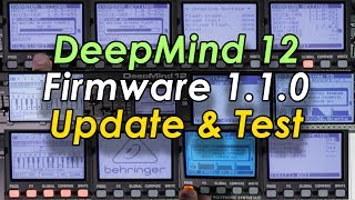 Behringer DeepMind 12 Firmware 110 Update Test [upl. by Teiv405]