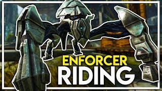 Crafting and Riding an ENFORCER  How to Get an Enforcer Ark Extinction DLC Gameplay Ep 7 [upl. by Carisa]