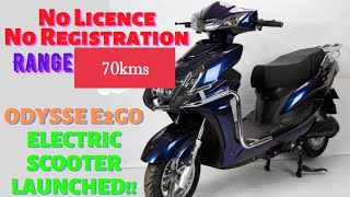 Odysse E2Go lite electric Scooter detailed review in Hindi [upl. by Joice961]