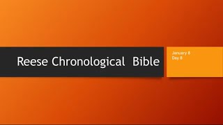 Day 8 or January 8th  Dramatized Chronological Daily Bible Reading [upl. by Ardnasxela]