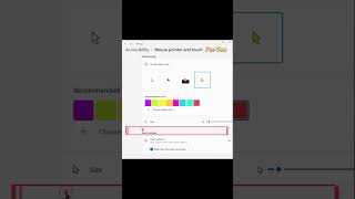 How to Change Mouse Pointer Colour in Windows 11 Photoshop Tutorial  15 shorts windows11 edit [upl. by Arthur]