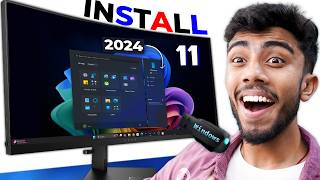 Windows 11 Installation step by step🔥 Latest 24H2 AI Version Stop Using Fake Version⚡ [upl. by Saibot376]