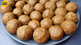 Alsi Pinni Recipe No Ghee No Wheat Healthy Alsi k Laddu For Joints Pain Flax Seeds Balls [upl. by Ecidnak514]