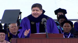 Would an idiot do that JB Pritzkers The Office commencement speech at Northwestern University [upl. by Gun]