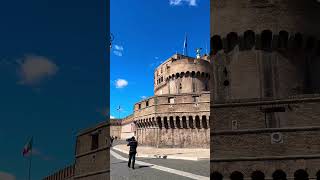 Rome Castel SantAngelo short travel placestovisit citytour italy italia rome architecture [upl. by Oiliruam37]