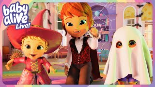 LIVE The Babies And Charlies Spooky Season 🎃 BRAND NEW Halloween Episode 🔴 Baby Alive Season 4 [upl. by Rosette]