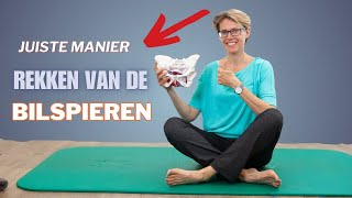 De ENIGE JUISTE juiste manier van het REKKEN van je M PIRIFORMIS bilspier  Jouwbekkentherapeutnl [upl. by Yule]