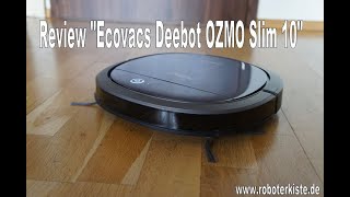 ReviewTest Ecovacs Deebot OZMO Slim 10 deutsch [upl. by Rushing]