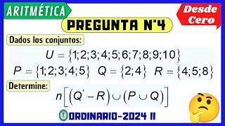 📚SOLUCIÓN DE ARITMÉTICAPREGUNTA N°4EXAMEN ORDINARIO UNPRG 2024 II [upl. by Gennie]