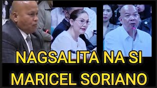 AGOYNAGSALITA ANG ACTRESS SI MARICEL SORIANO SA SENATE HEARING NA IDINAWIT NI MORALES [upl. by Bina421]