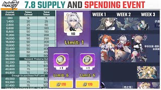 Honkai 78 Spending Event Supply Calendar and New Celebration Supply [upl. by Nelad]