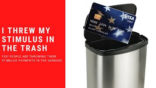 WHAT People Are Throwing Away The EIP Stimulus Debit Payment Card Worth Over 1200 [upl. by Mcafee72]