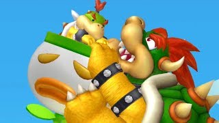 New Super Mario Bros U  All Bosses No Damage [upl. by Anade]