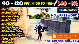 90  120 Fps In Low End Device 🔥  Lag 0⚡ FREE FIRE AND FREE FIRE MAX NEW LAG FIX CONFIG FILE ✨🎮 [upl. by Lyreb]