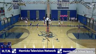 Herricks High Schools Girls JV Volleyball vs Port Washington HS 10124 [upl. by Tower481]