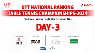 Day3 T2  Morning  UTT National Ranking Table Tennis Championship24 Panchkula  Powered by STUPA [upl. by Eivla]