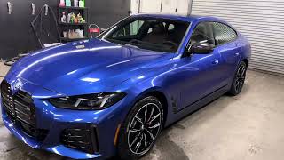 2025 BMW i4 M50  Ceramic coating and PPF at YP Auto Detail in Oceanside NY 11572 [upl. by Haik]