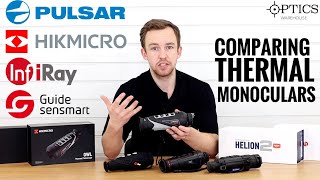 Thermal Comparison Pulsar HIK Micro  Guide InfiRay  Quickfire Review [upl. by Enaasiali41]