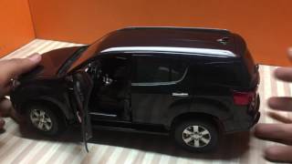 Unboxing of Mini 2017 all new ISUZU MUX 4X4 SUV Diecast toy car [upl. by Eillak]