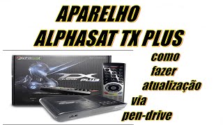 como fazer atualização e configuração no ALPHASAT TX PLAUS via pendrive passo a passo [upl. by Ano]