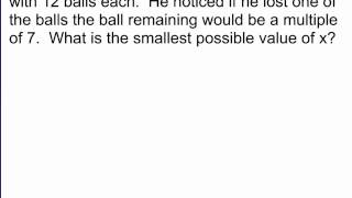 Linear Congruence Example Problems [upl. by Recor436]