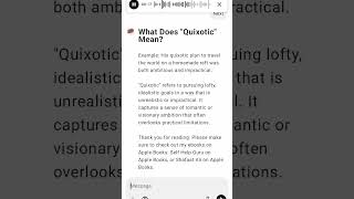 What Does quotQuixoticquot Mean [upl. by Filip220]