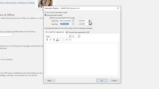 How to set up autoreply in Microsoft Outlook [upl. by Sophronia421]