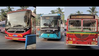 Leyland  Volvo  JBM Buses Airoli  BEST NMMT [upl. by Oiramat]