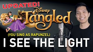 I See The Light Flynn Part Only  Karaoke UPDATED  Tangled [upl. by Jarnagin985]