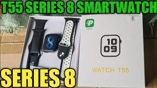 t55 series 8 smartwatch unboxing t55 series 8 smartwatch smartwatch t55 series 8 khushi gadgets [upl. by Kielty]