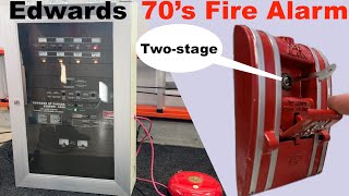 Edward 6500 TwoStage Fire Alarm Control Panel 1970s Fire Alarm Technology My Coolest System Ever [upl. by Rawdin]