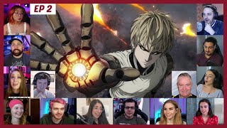 One Punch Man Season 1 Episode 3 Reaction Mashup  ワンパンマン Ep 3 [upl. by Rabbaj]