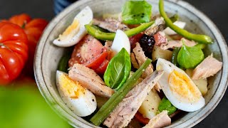 La salade niçoise star de lété  Recette salade repas complète et fraîche [upl. by Bolger]