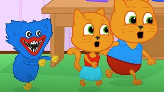 Familia de Gatos  Juego Asombroso Dibujos Animados Para Niños [upl. by Torrell]