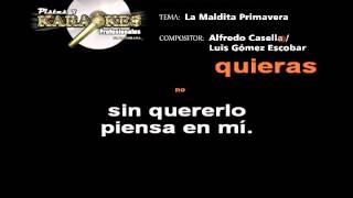 Karaoke Éxito de Yuri LA MALDITA PRIMAVERA [upl. by Suiradel60]