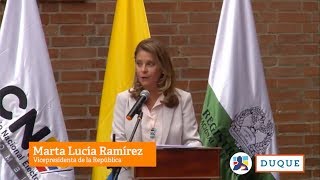 Discurso de la Vicepresidente electa Marta Lucia Ramírez en el CNE [upl. by Anissa]